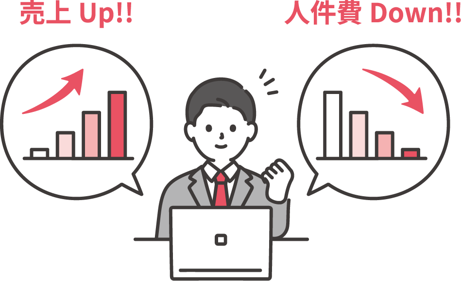 売上Up!!人件費Down!!
